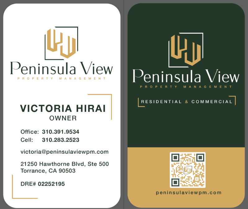 Peninsula View business card