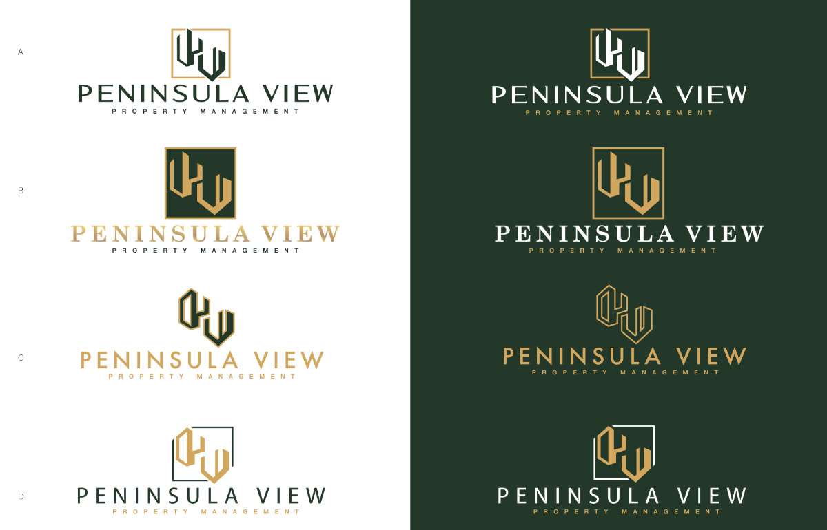 Peninsula View logo mood boards
