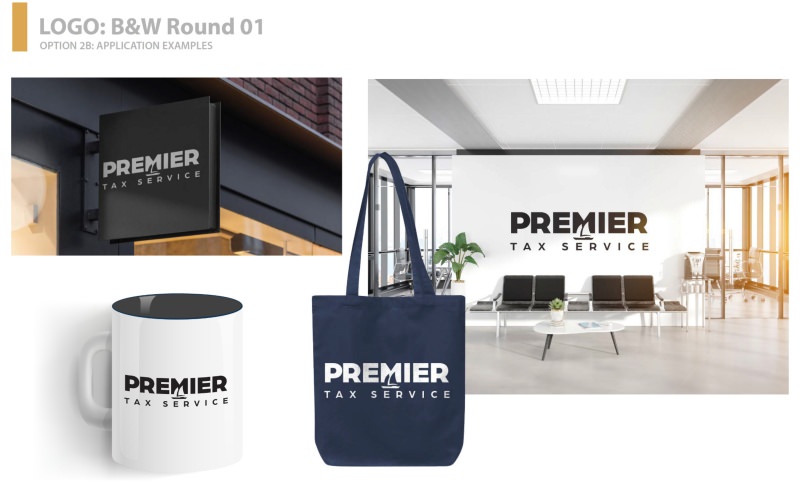 Premier Tax Service Horizontal logo option 1