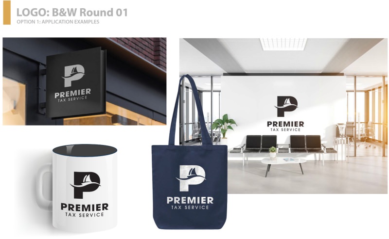 Premier Tax Service Horizontal logo option 2