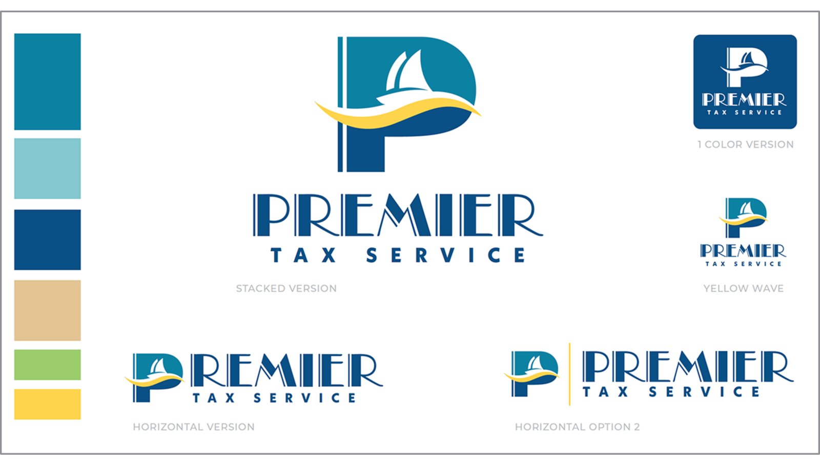 Premier Tax Service Color logos