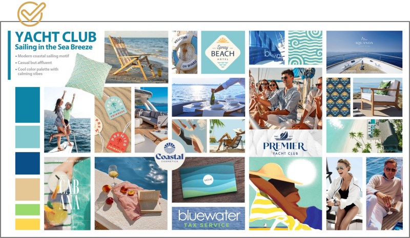 Premier Tax Service Yacht Club mood board