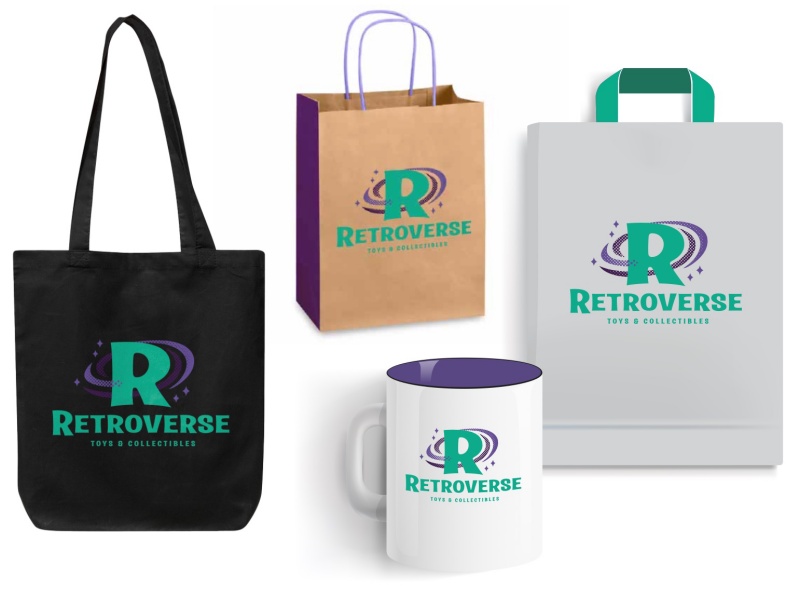 Retroverse bags mockup