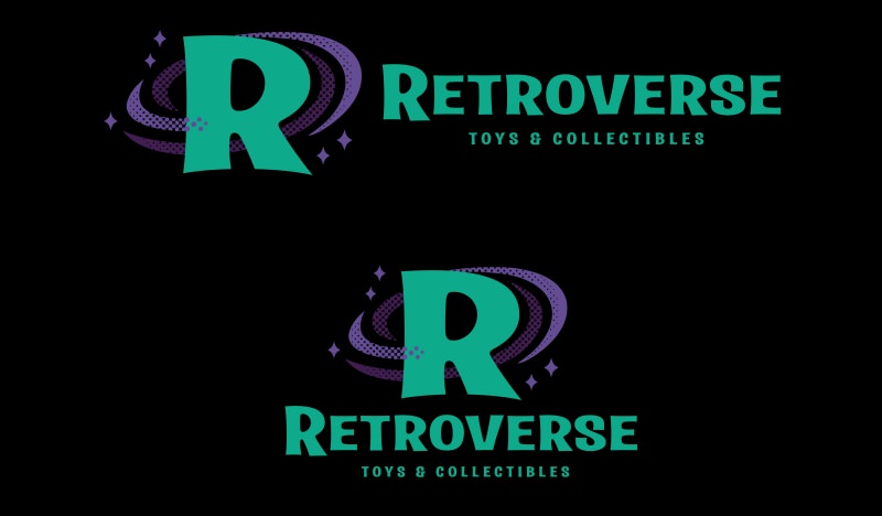 Retroverse color logo