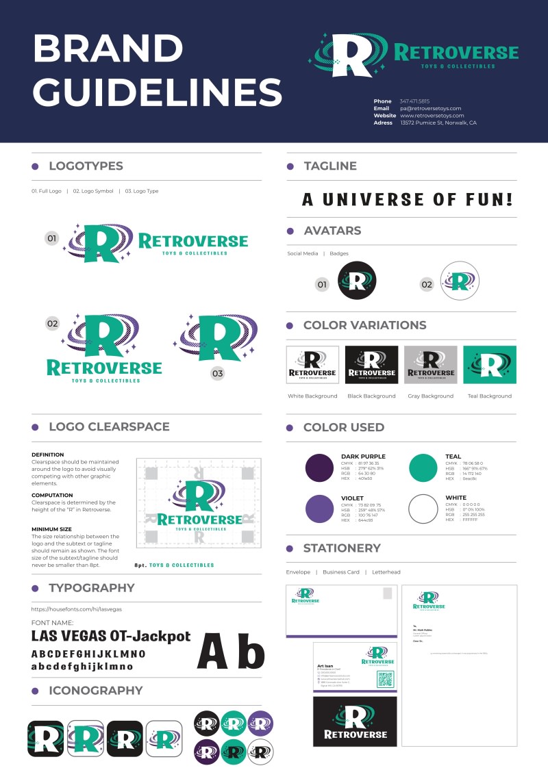 Retroverse brand guidelines