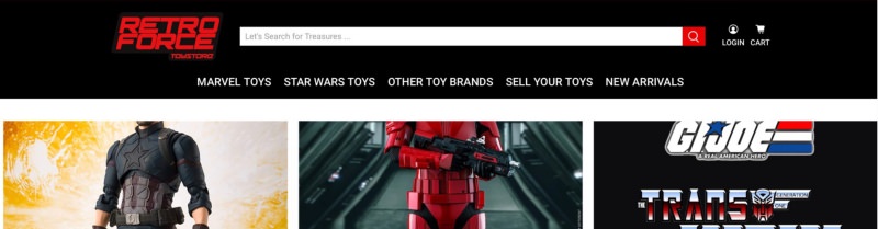 Retroforce Toystore old website