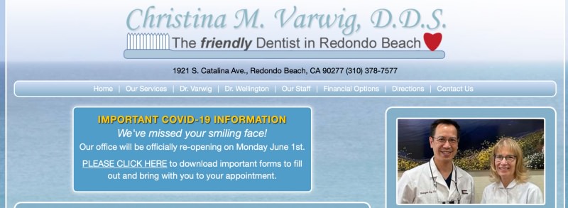 Christina M. Varwig DDS old website